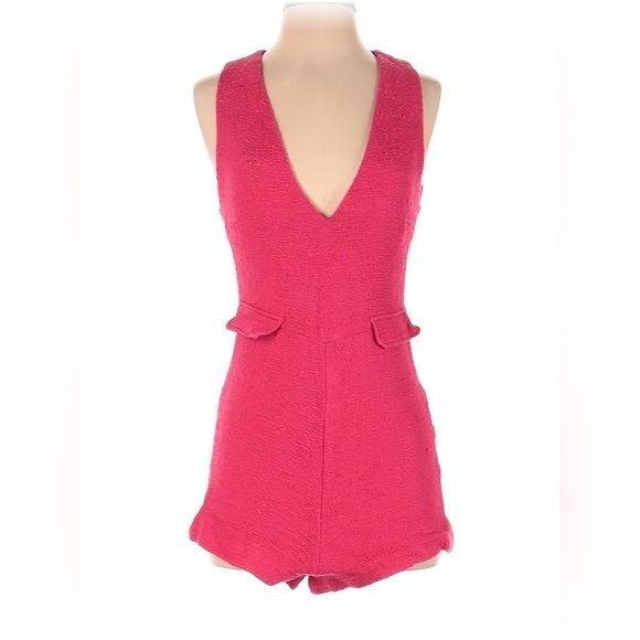 Zara Sleeveless V Neck Mini Pink XS Romper - Picture 2 of 7